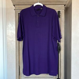 Jos. A. Bank men’s polo  collared shirt Purple Size Large. Traveler’s Collection